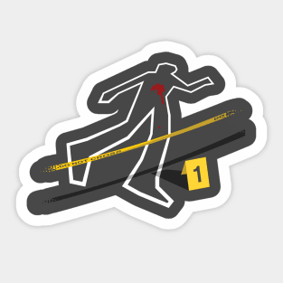 dead man Sticker